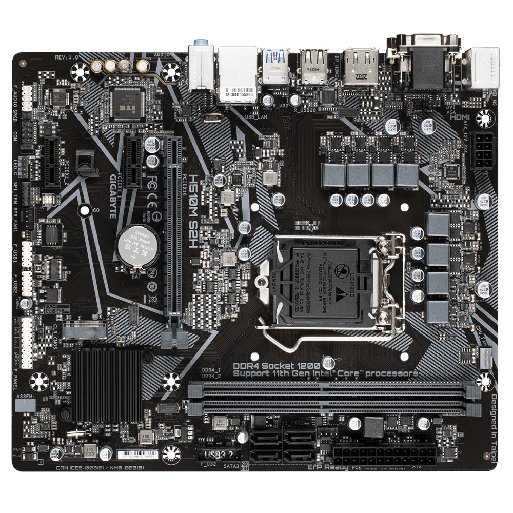 Gigabyte - H510M-S2H - התמונה להמחשה בלבד
