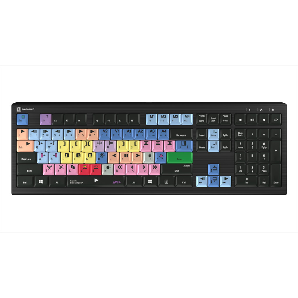 Logickeyboard - LKB-MCOM4-A2PC - התמונה להמחשה בלבד