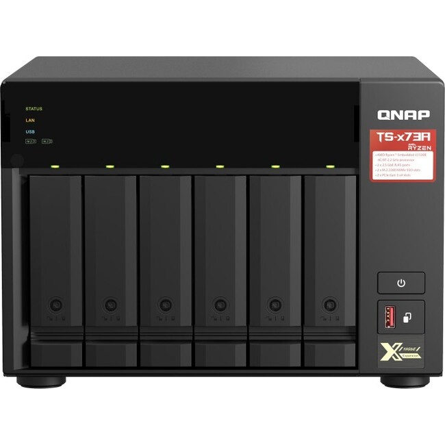 QNAP - TS-673A-8G-72 - ������ ������ ����
